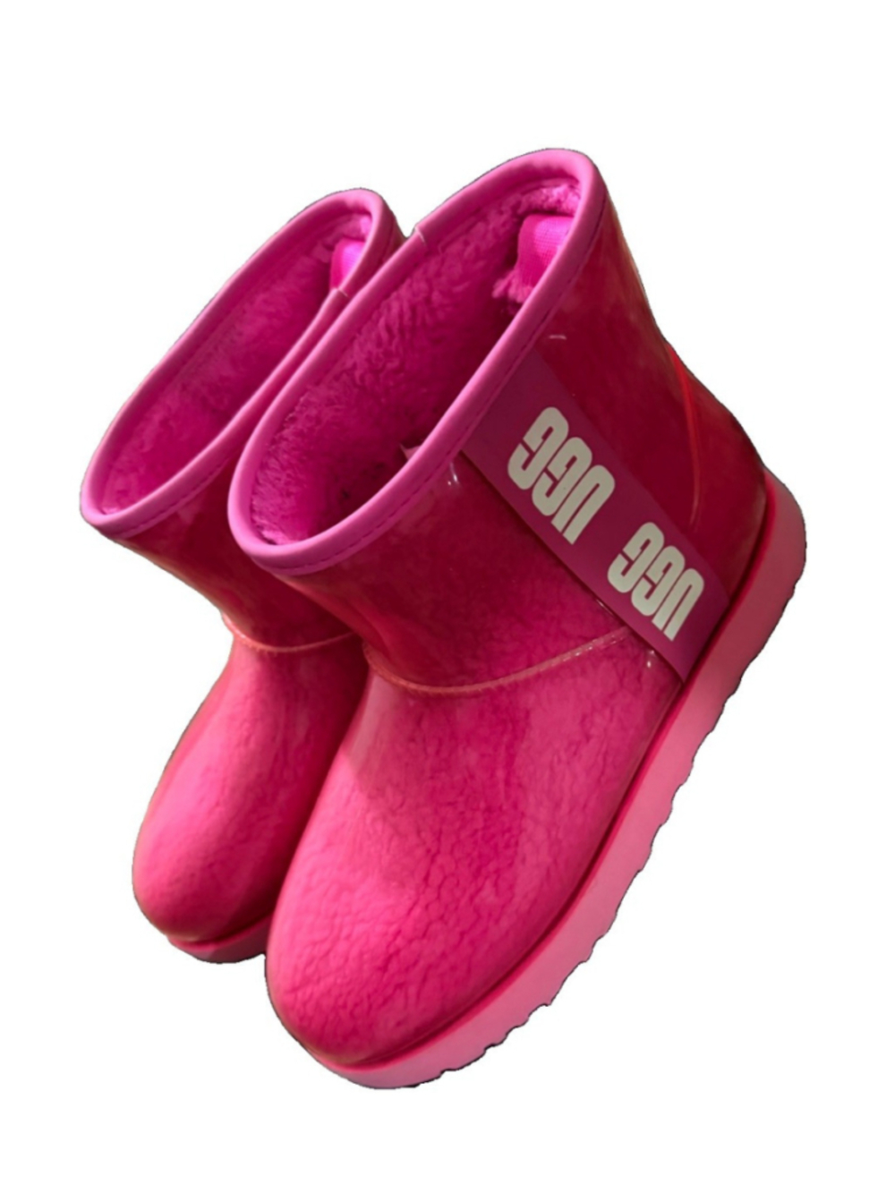 Ugg Classic Clear Mini Winter Snow Rain Boots Size 9 Pink - Picture 5 of 16